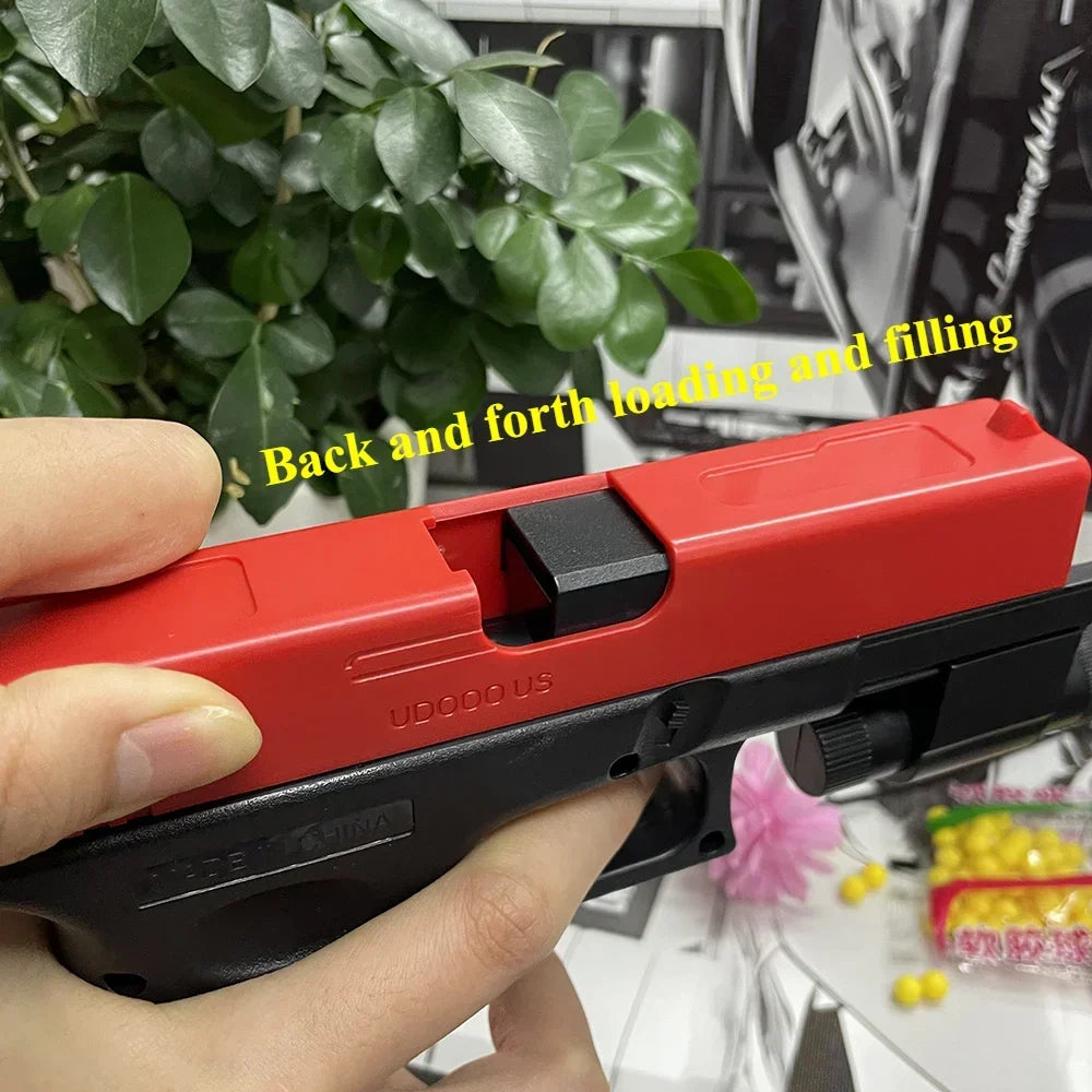 High quality soft bullet air gun manual G17 glock toy gun lower magazine laser outdoor sports CS game weapons children gift