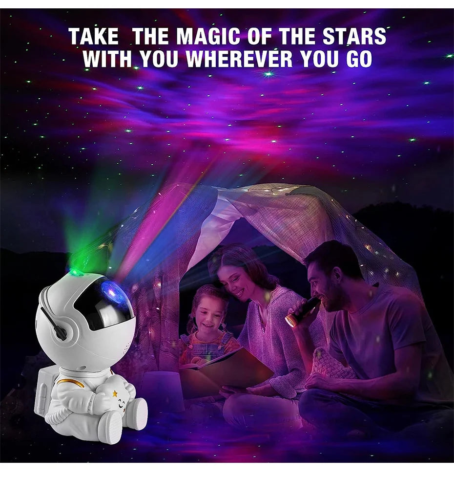 Galaxy Star Astronaut Projector – LED Starry Sky Night Light