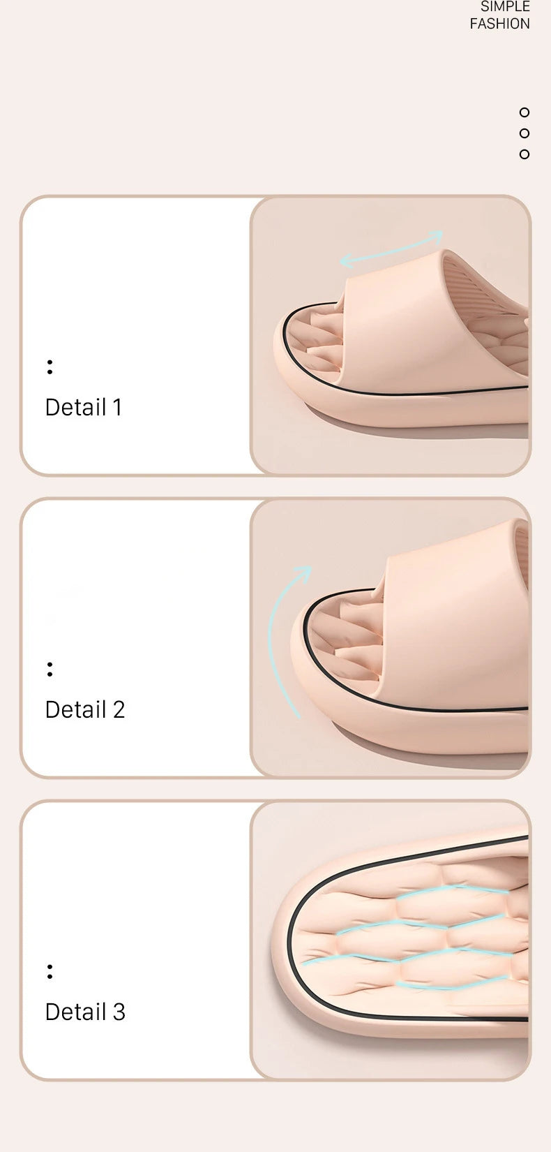 Super Light Soft Slippers Simple Fashion Slides EVA Elastic Shoes Colorful Sneakers In Door Bathroom Flip Flops