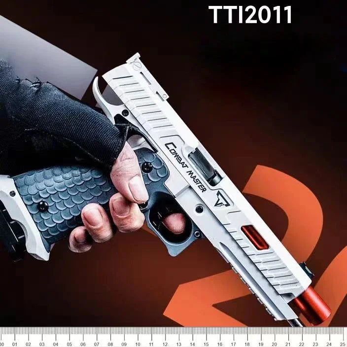 Automatic Continuous Shell Ejection 2011 Pistol Decompression Radish Gun Empty Hanging Revolver Toy Gun Boys Gift