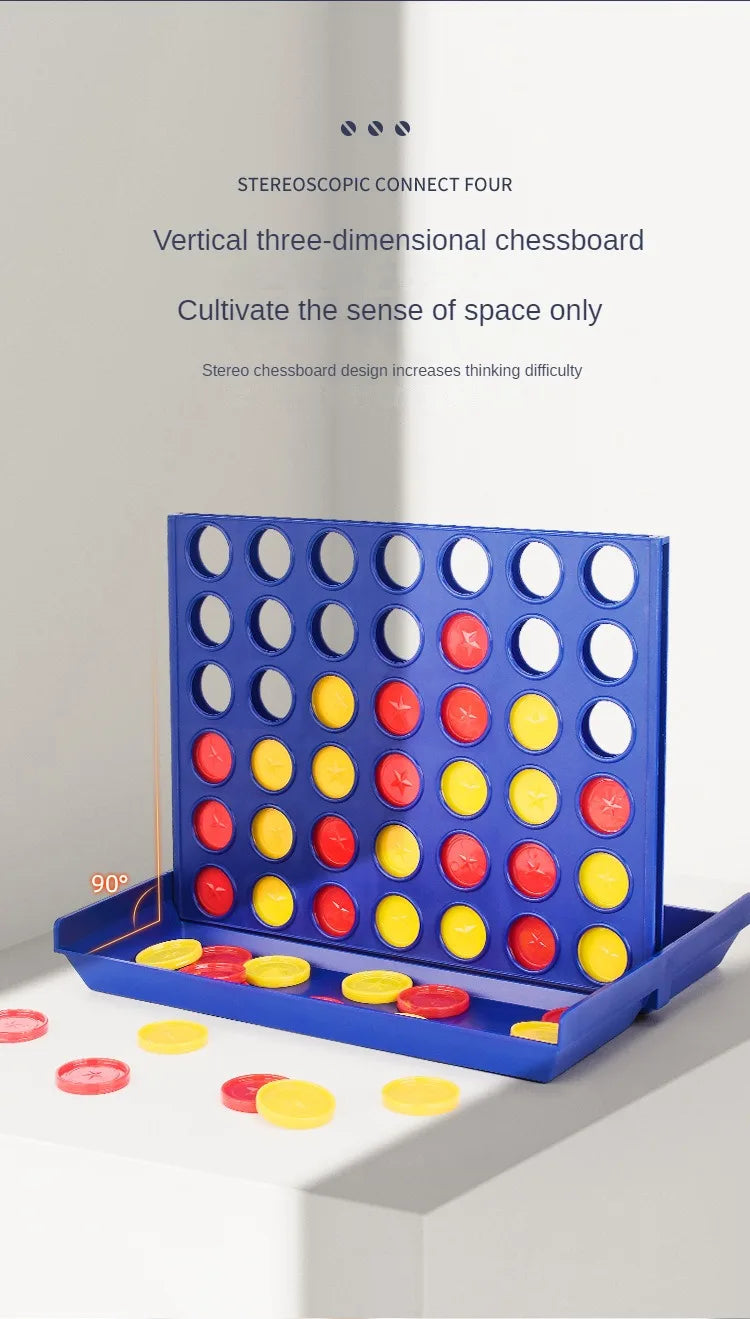 4-in-a-Row Connect Board Game – Classic Family Strategy Toy