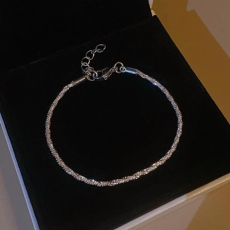 Luxury Cubic Zirconia Tennis Bracelet – Gold Chain for Women