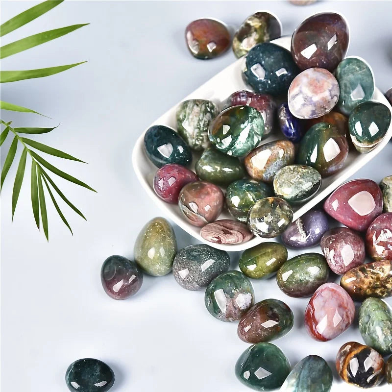 Ocean Jasper Stones – 1.76 oz Large Chips for Decor, Crafts & Healing