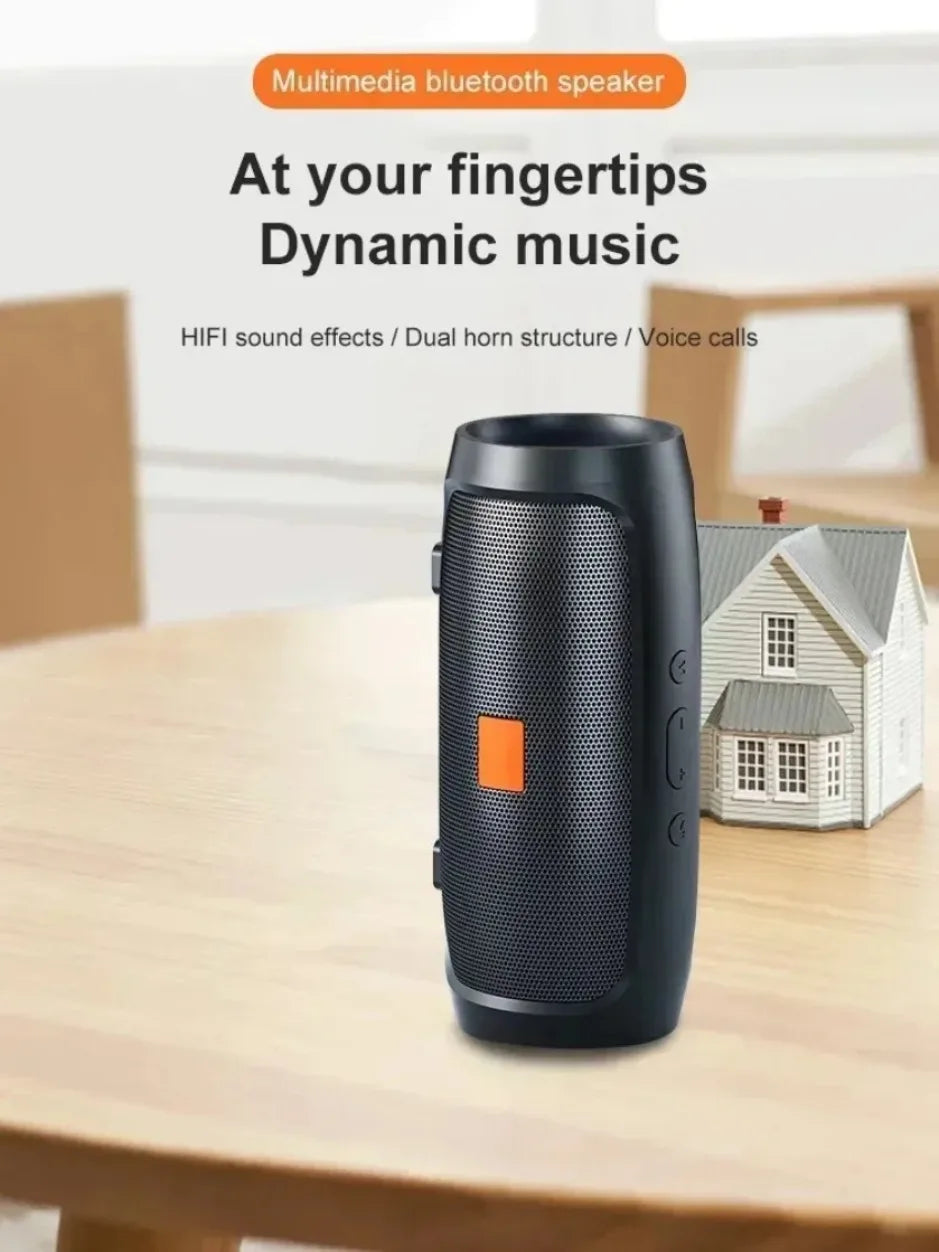 XIKCU Portable Dual Bluetooth Speaker Stereo Outdoor Tfusb Playback Fm Voice Broadcasting Portable Subwoofer 50 Wireless Speaker