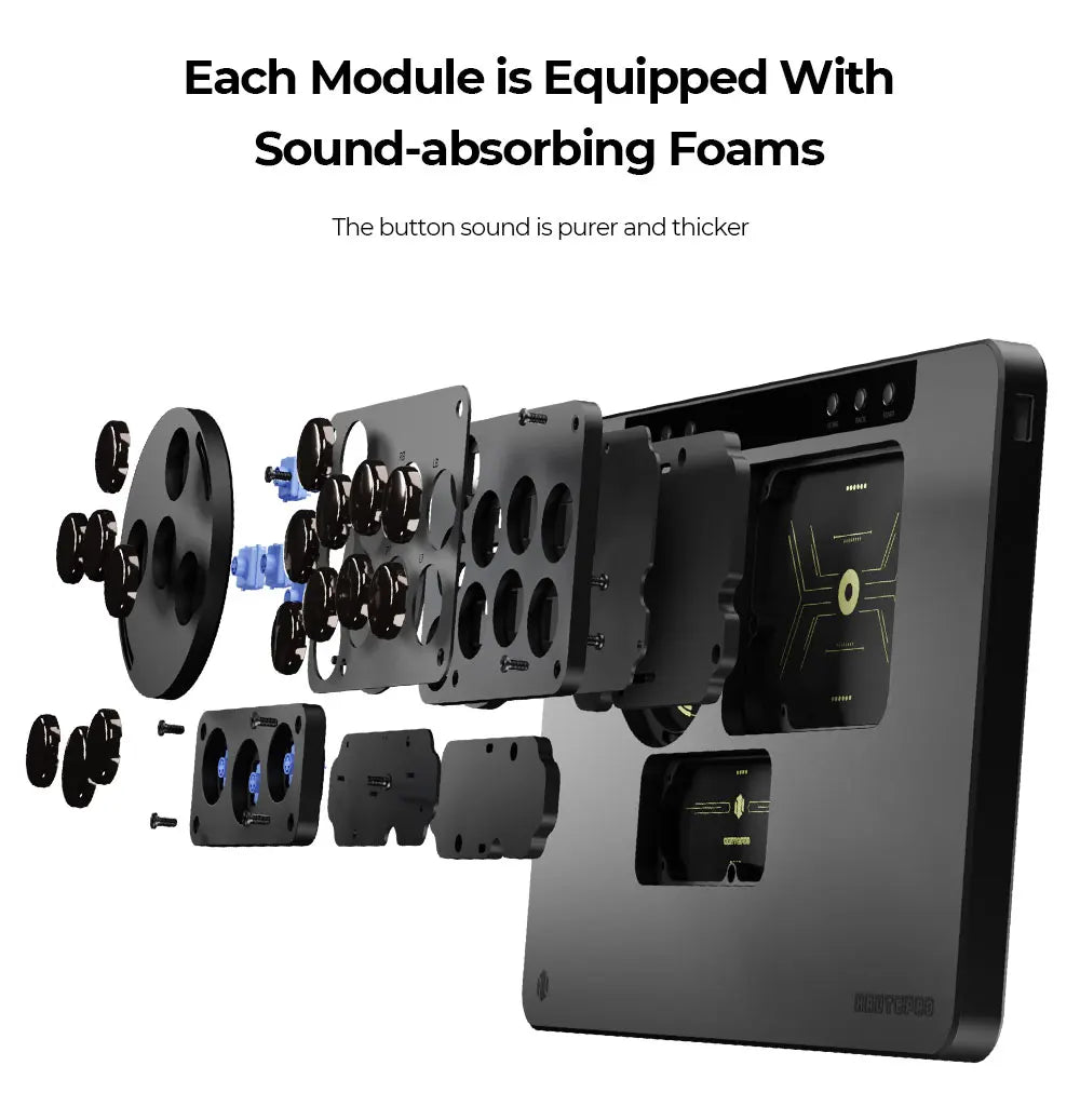 Haute42 HautePad X Leverless Fightstick – RGB Hitbox Controller