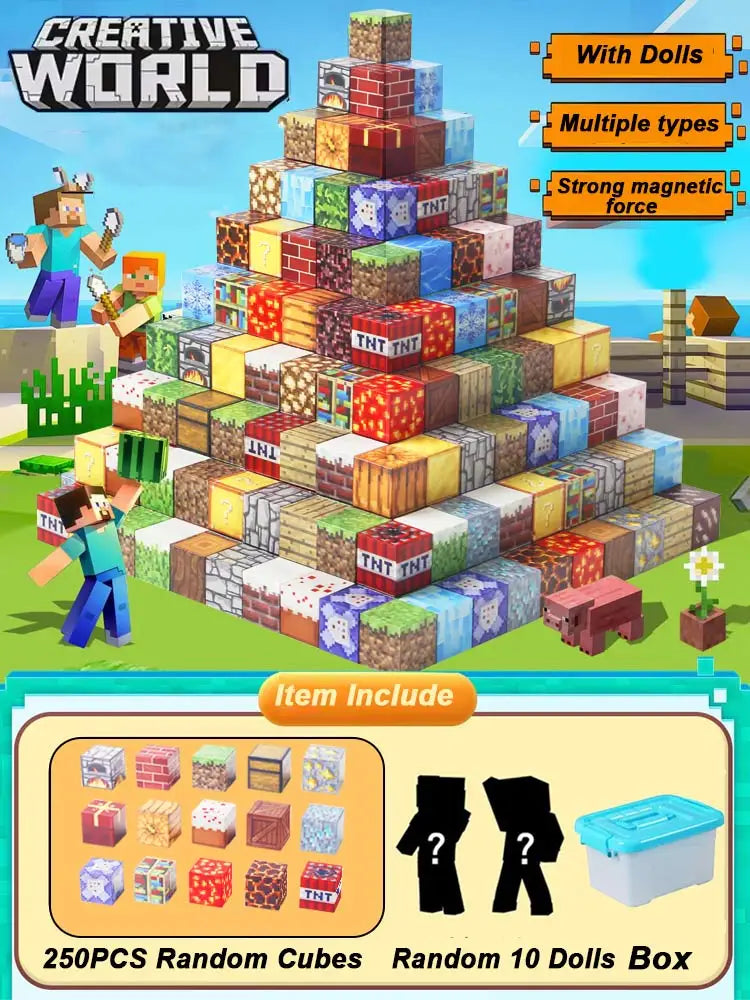 Minecraft Magnetic Building Blocks – DIY STEM Construction Set