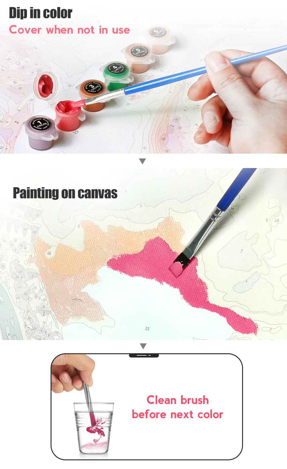 HUACAN Paint By Numbers – Tree of Life Canvas Kit for Adults