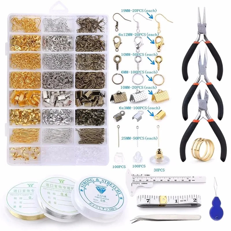 Jewelry Making Kit – Tools, Wires, Charms & Findings Set
