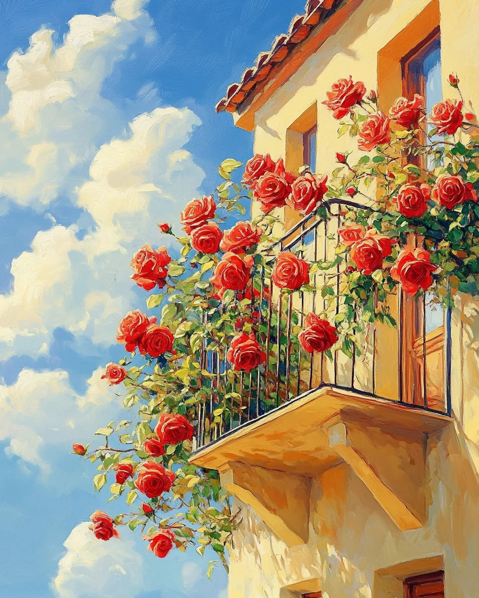 GATYZTORY Paint By Numbers – Flower Scenery Oil Painting Kit