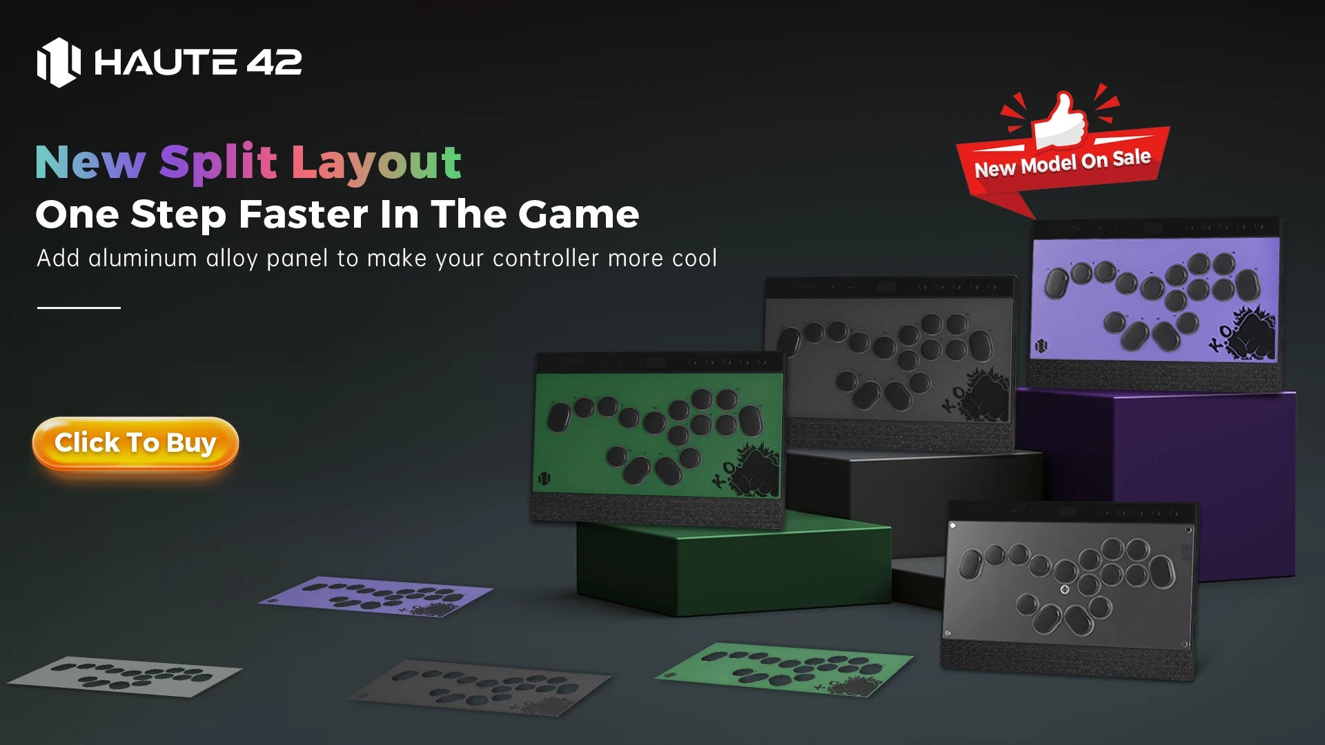 Haute42 HautePad X Leverless Fightstick – RGB Hitbox Controller