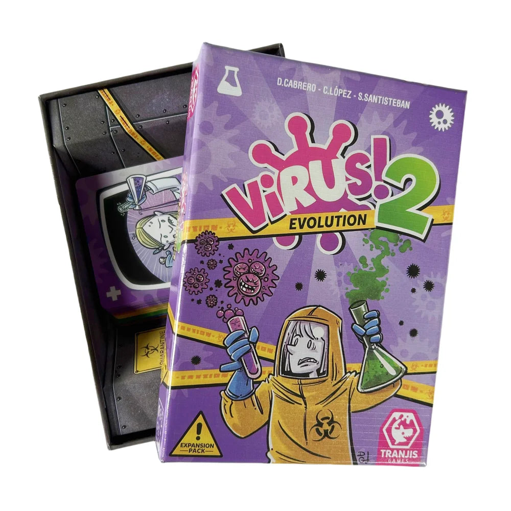 Virus! 1 2 3 Board Game – Bilingual Spanish/English Card Game