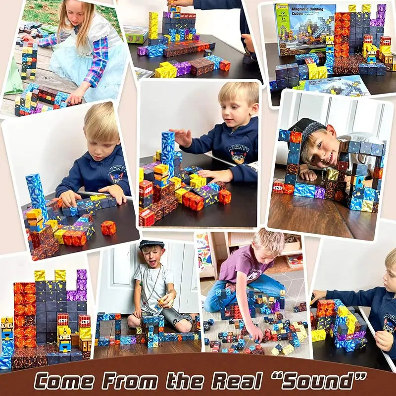 Minecraft Magnetic Building Blocks – DIY STEM Construction Set