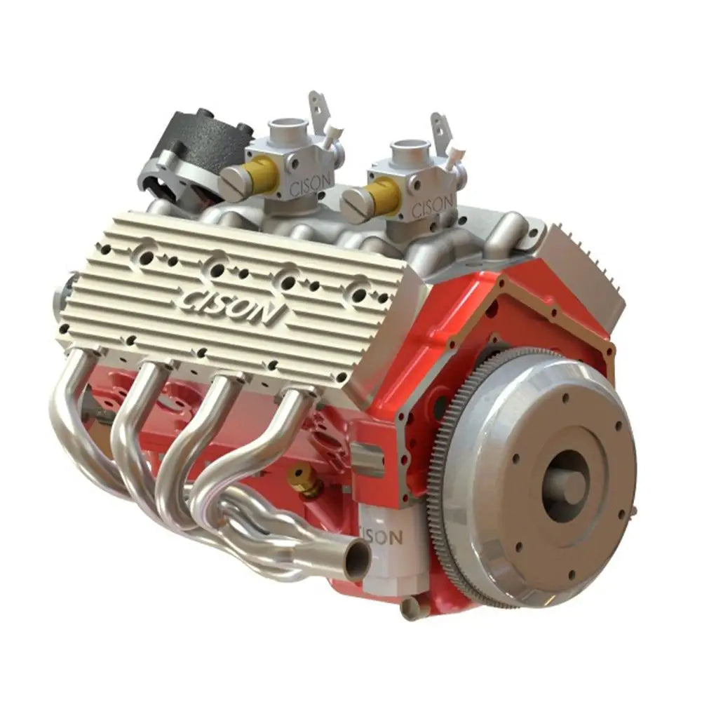 Home Decor V8 Engine Model Gasoline Gasoline Small-Block Engine Model Kits Model Engine Figurine Sculpture Craft For Desk Booksh