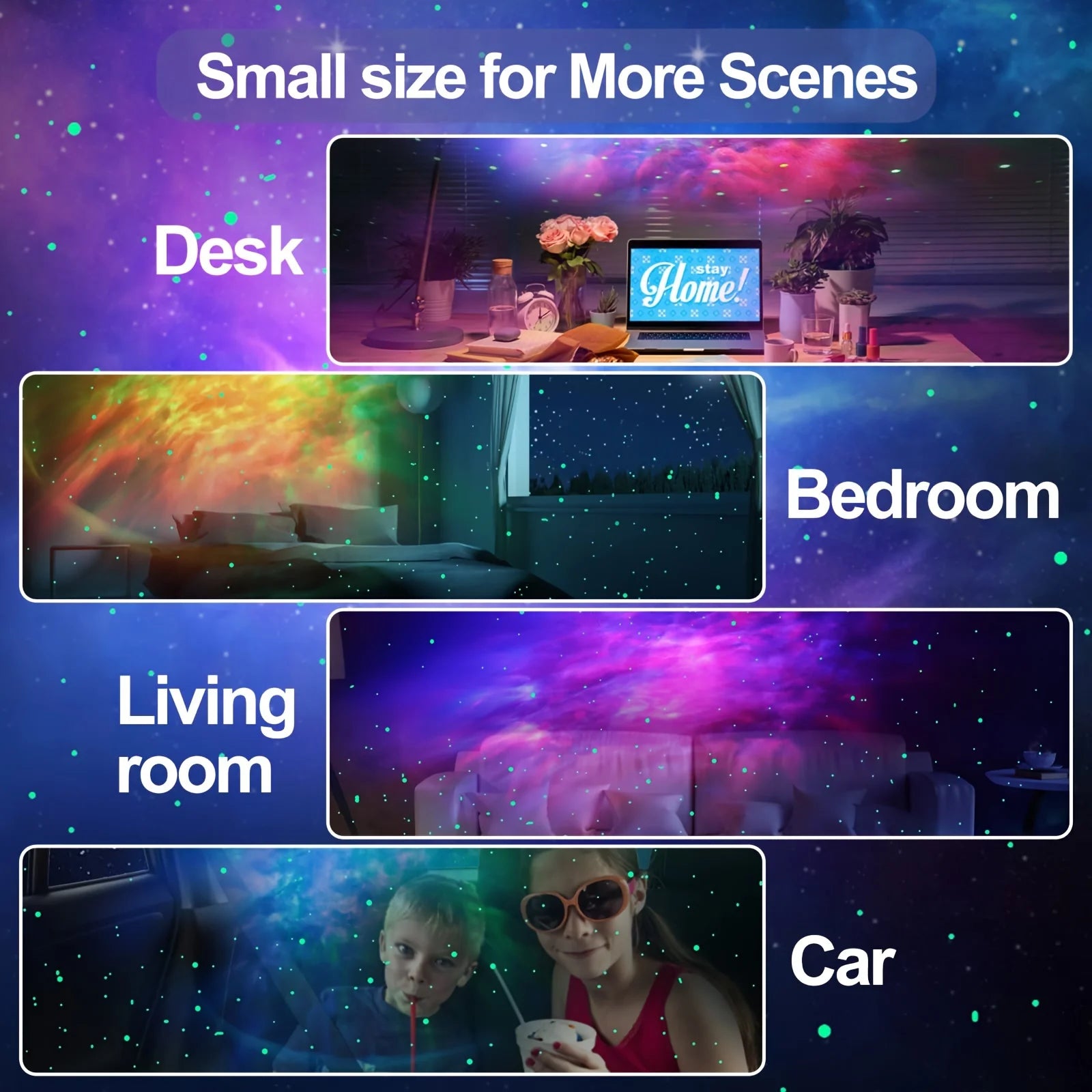 Astronaut Galaxy Star Projector – LED Night Light for Bedroom & Home Decor