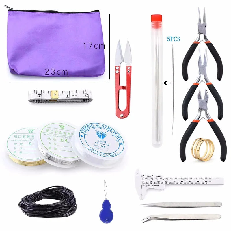 Jewelry Making Kit – Tools, Wires, Charms & Findings Set