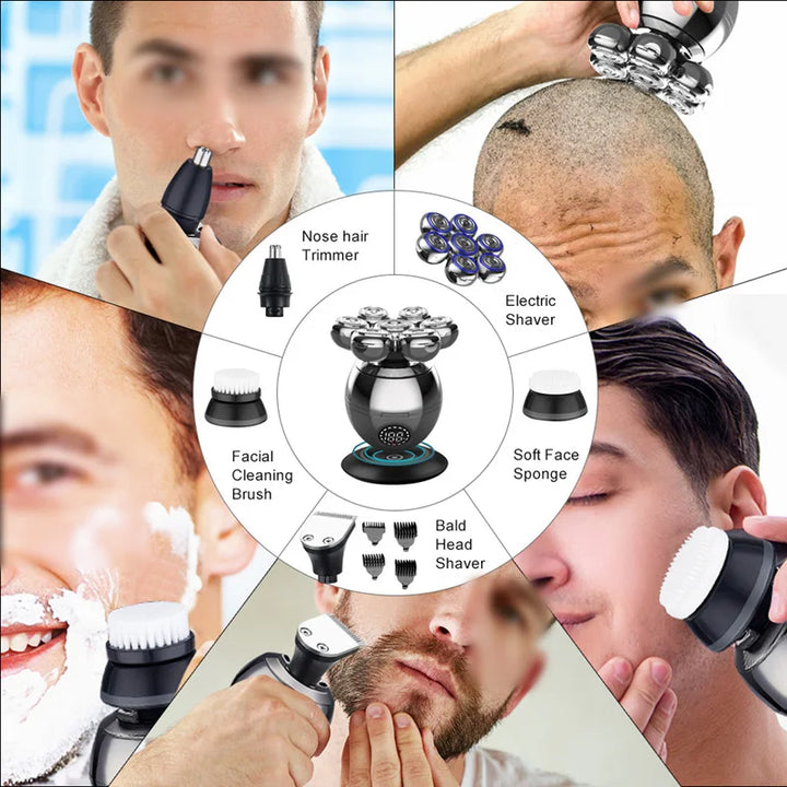7D Electric Shaver – Floating Head Waterproof Beard Trimmer