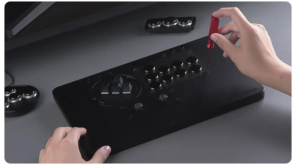 Haute42 HautePad X Leverless Fightstick – RGB Hitbox Controller