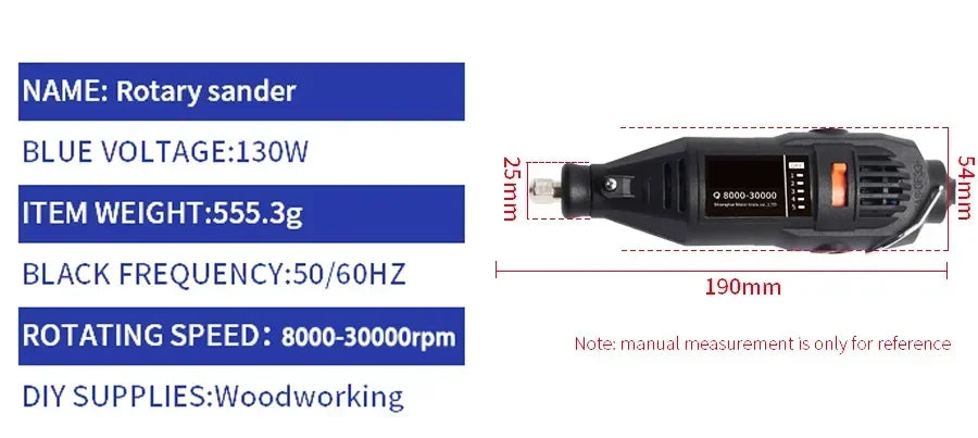 JANGKLIFE Electric Mini Drill Grinder – 110V/220V Rotary Tool Kit (Compatible with 3000/4000 Series)