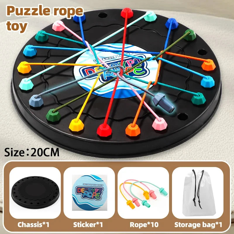 Children’s Rope Puzzle Game – Family Logic & Strategy Toy