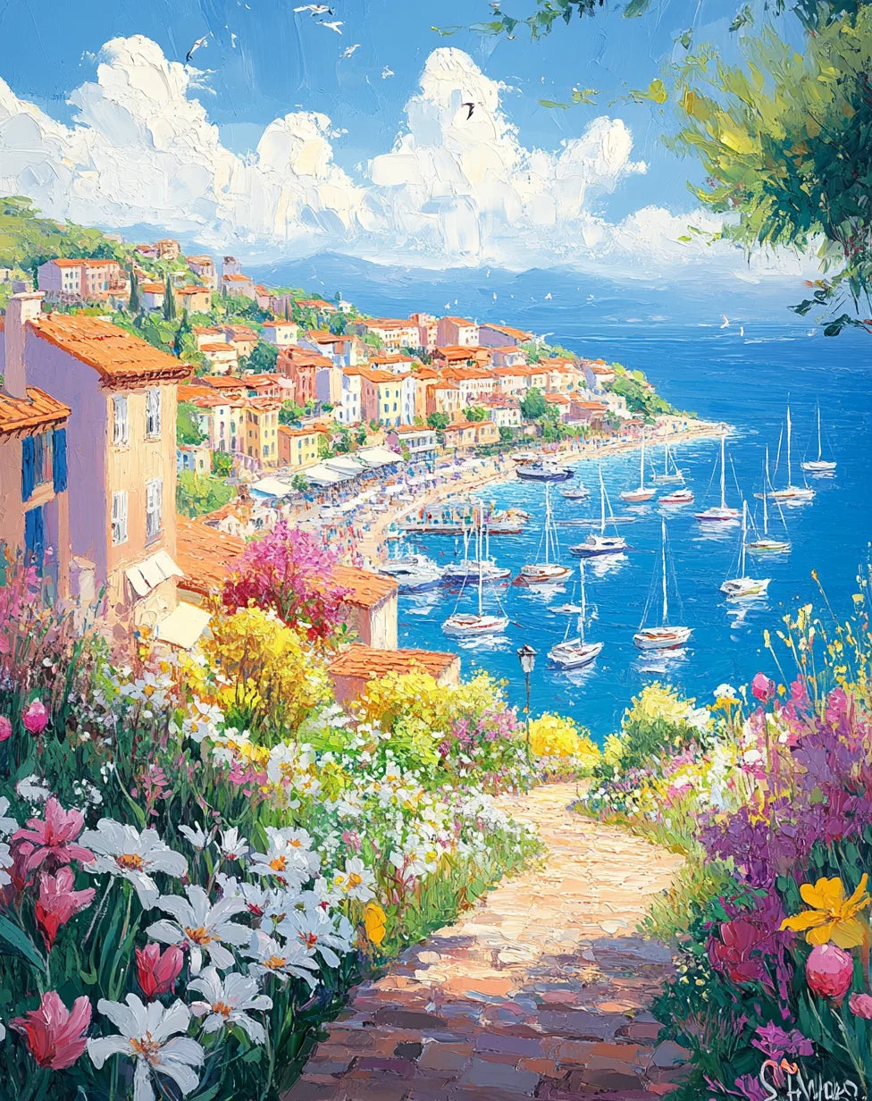 GATYZTORY Paint By Numbers – Flower Scenery Oil Painting Kit