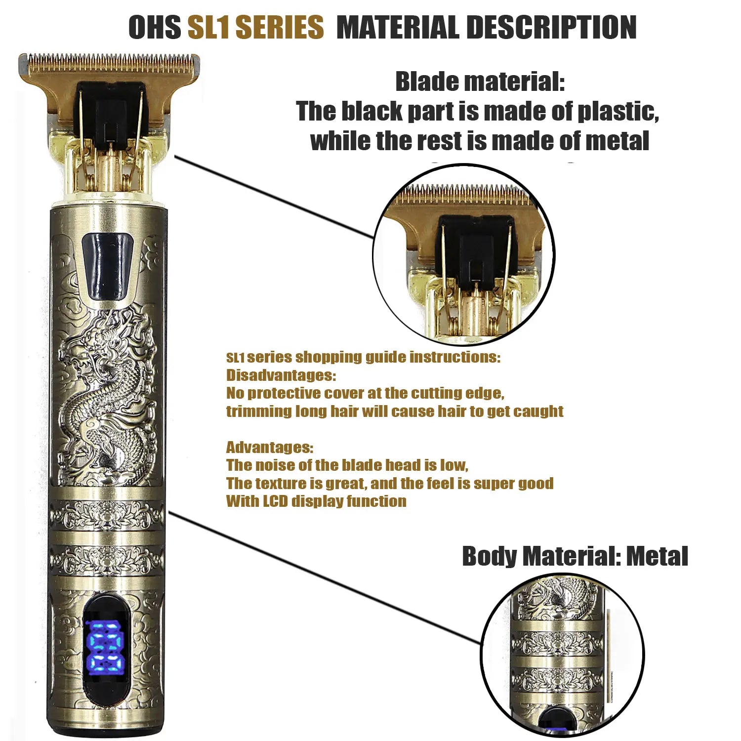 T9 Hair Clipper – 0mm Electric Beard & Body Hair Trimmer for Men