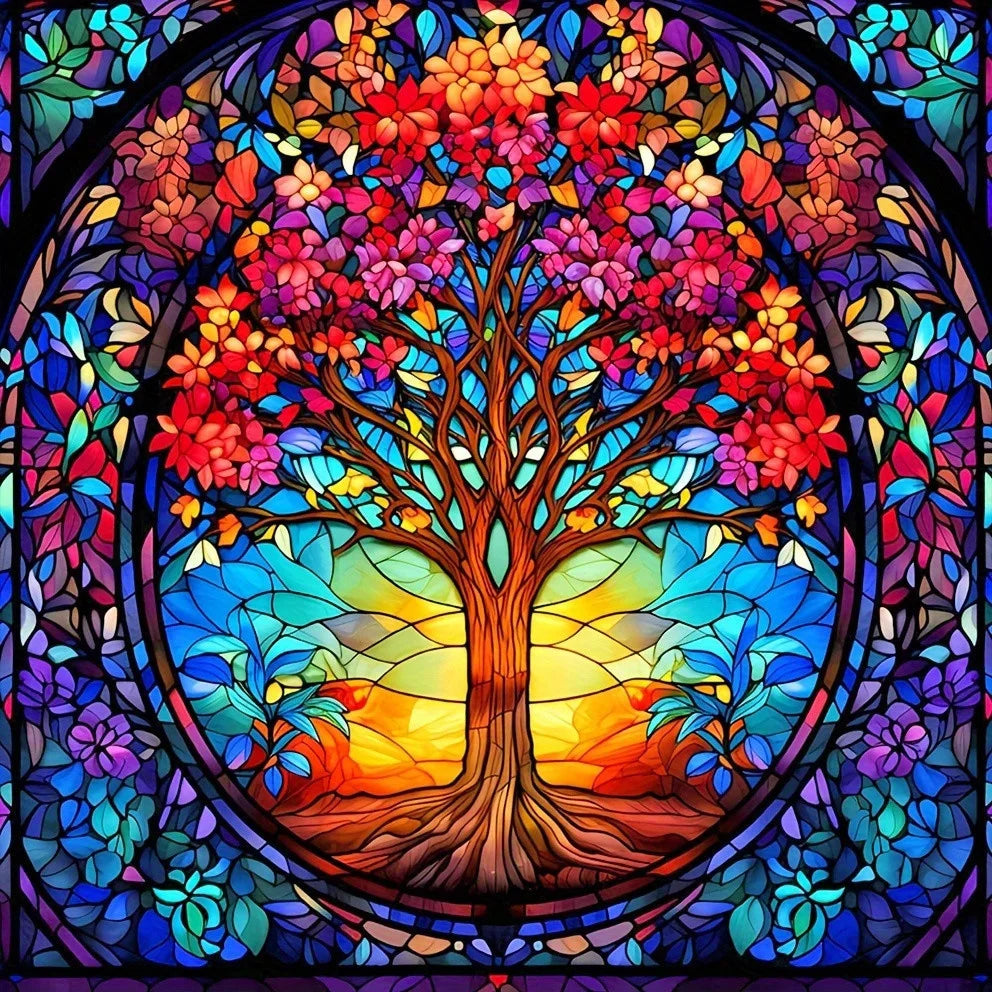 HUACAN Paint By Numbers – Tree of Life Canvas Kit for Adults