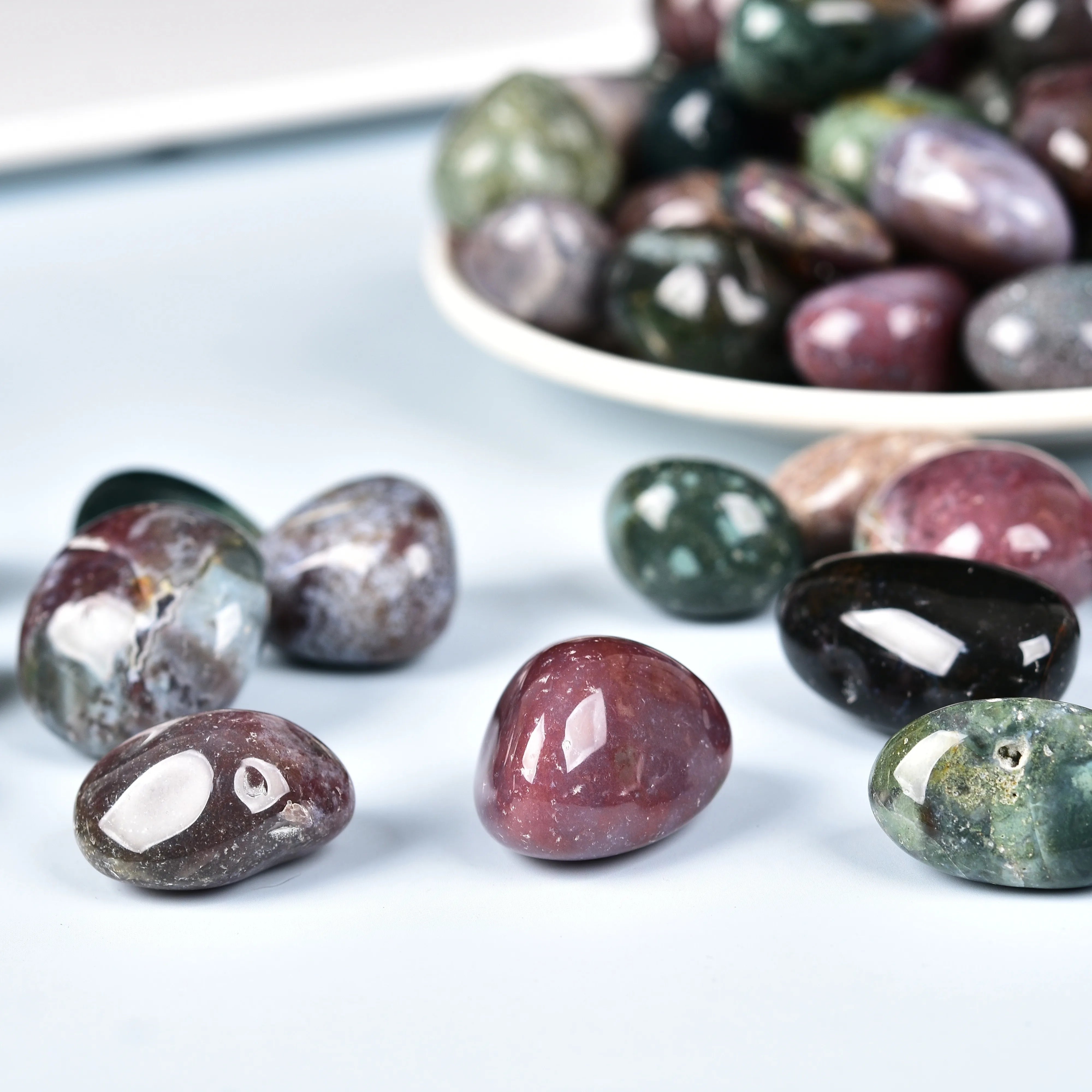 Ocean Jasper Stones – 1.76 oz Large Chips for Decor, Crafts & Healing