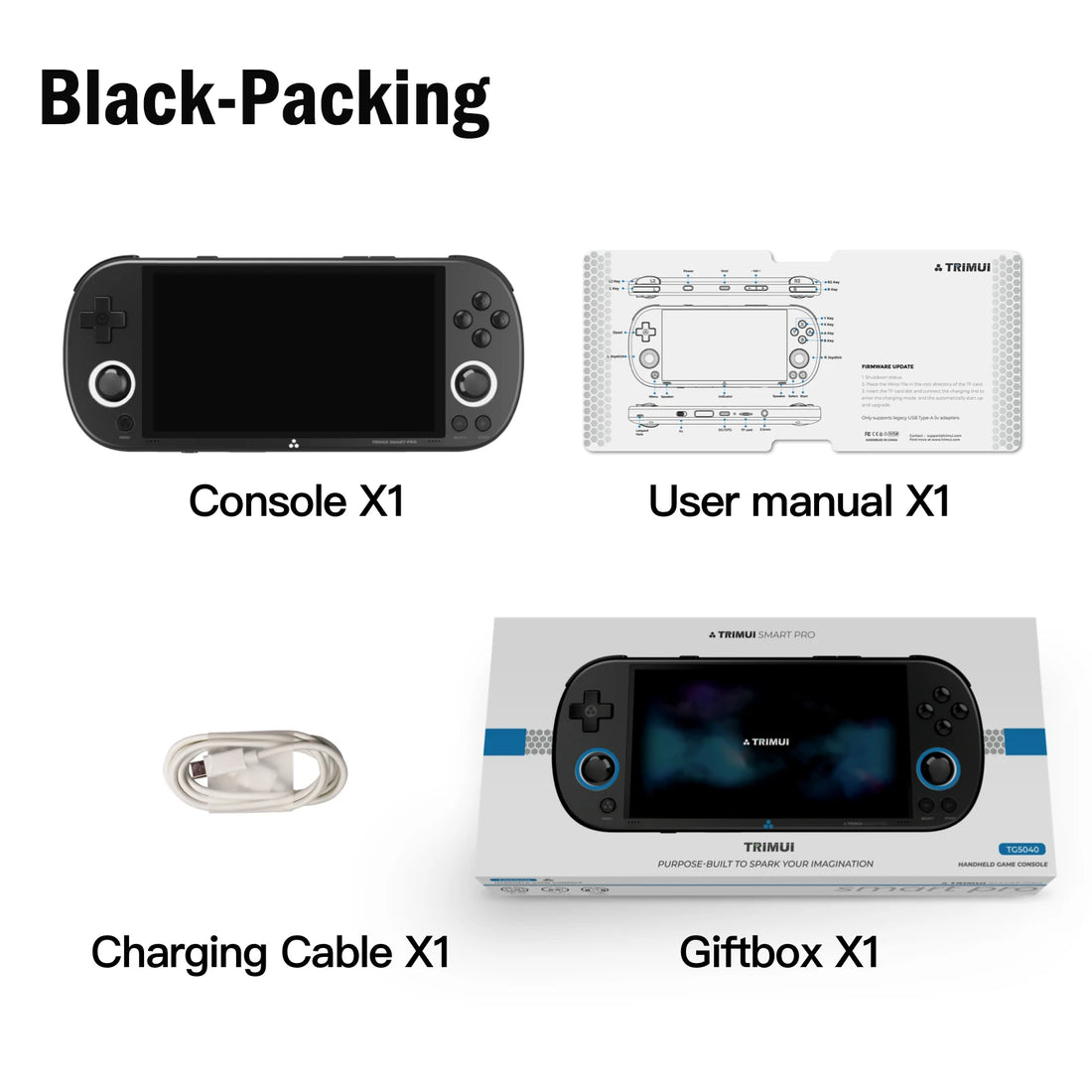 Trimui Smart Pro Handheld Console – 4.96" IPS Retro Emulator