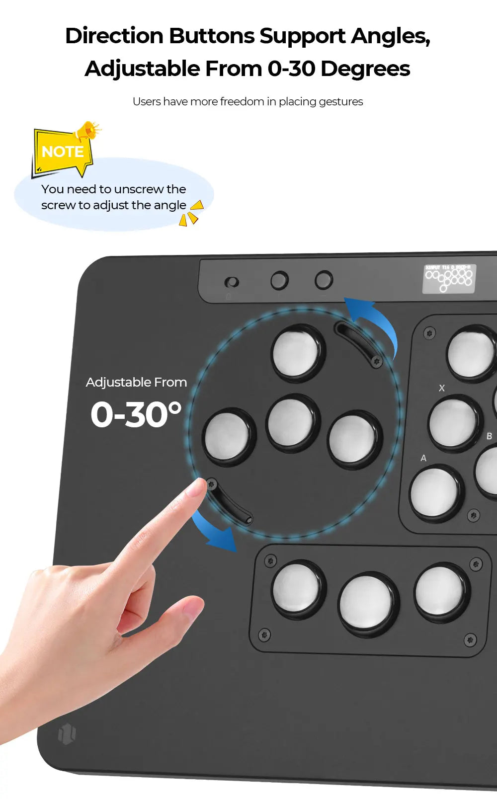 Haute42 HautePad X Leverless Fightstick – RGB Hitbox Controller