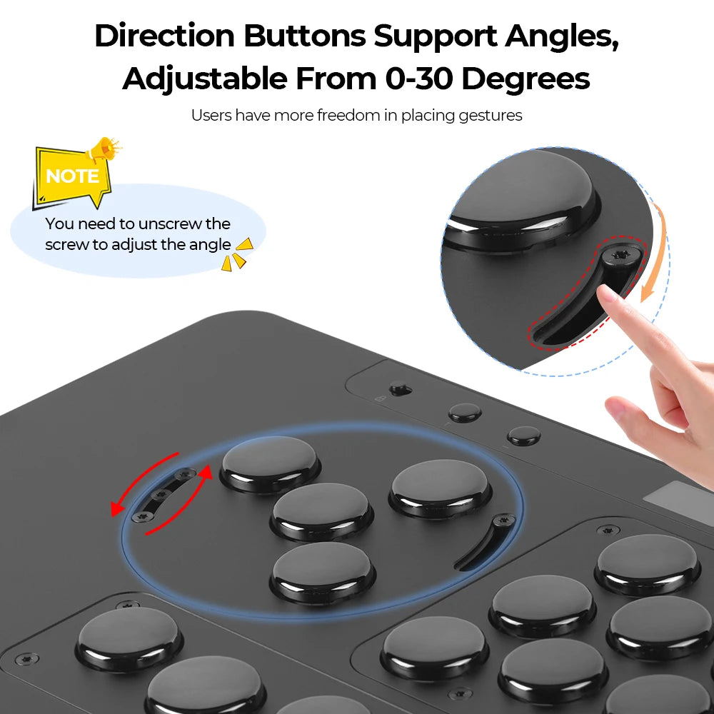 Haute42 HautePad X Leverless Fightstick – RGB Hitbox Controller