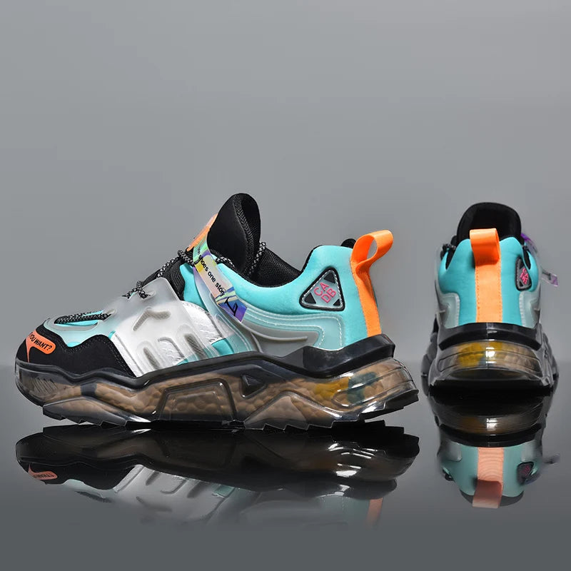 Men's Breathable Casual Sneakers Luxury Trainer Fashion Loafers Running Shoes - Comfortable Race Shoes for Male