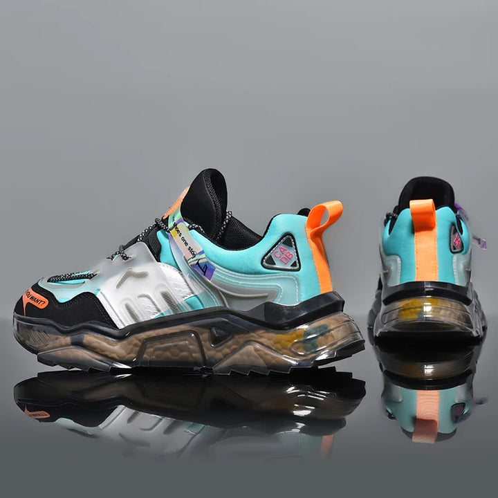 Men's Breathable Casual Sneakers Luxury Trainer Fashion Loafers Running Shoes - Comfortable Race Shoes for Male