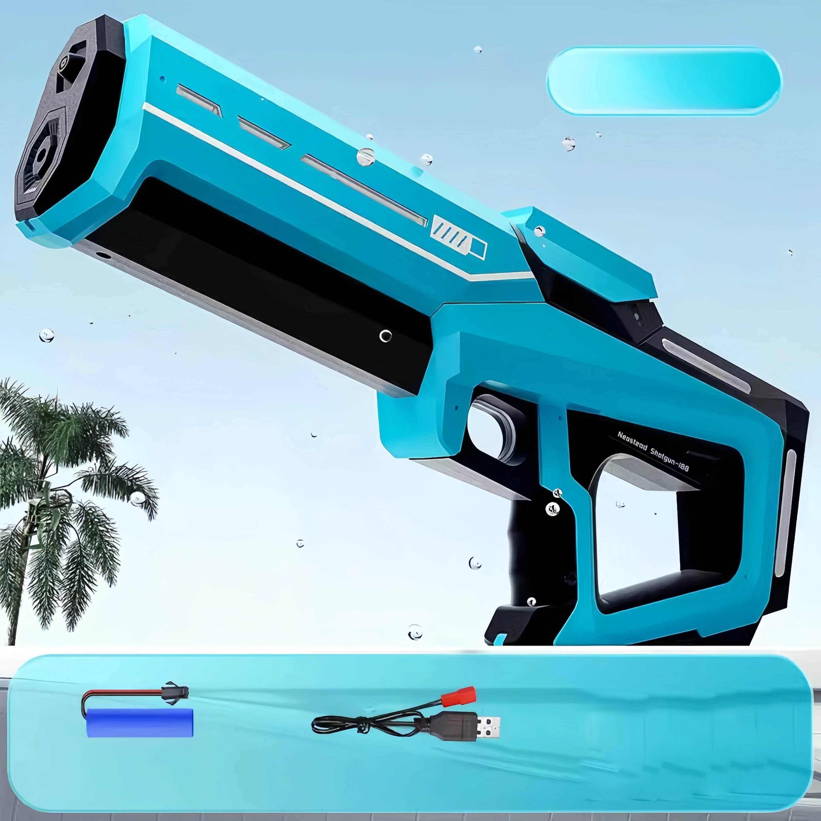 Electric Water Gun – Powerful Automatic Squirt Blaster for Adults & Kids