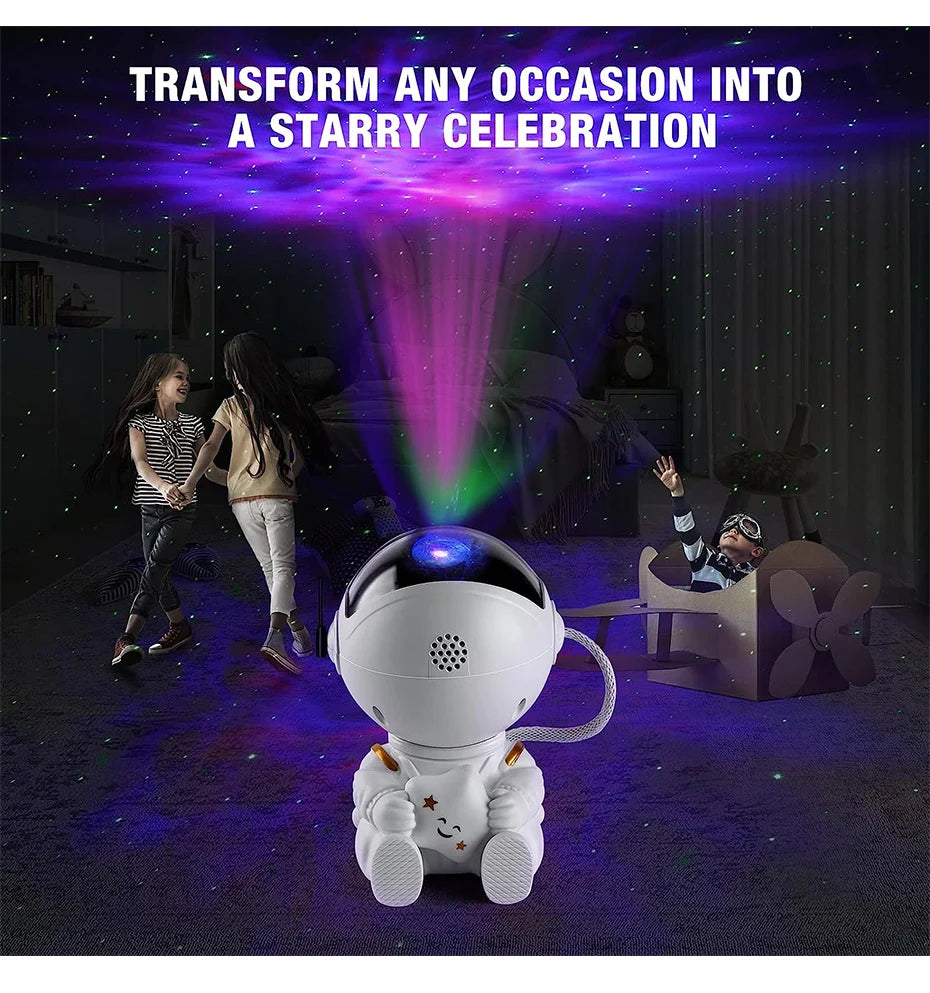 Galaxy Star Astronaut Projector – LED Starry Sky Night Light