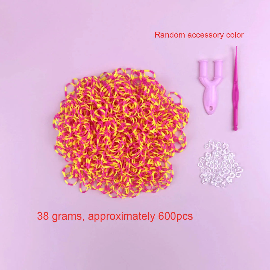 600PCS Loom Bands Bracelet Kit – DIY Jewelry Craft Set for Girls