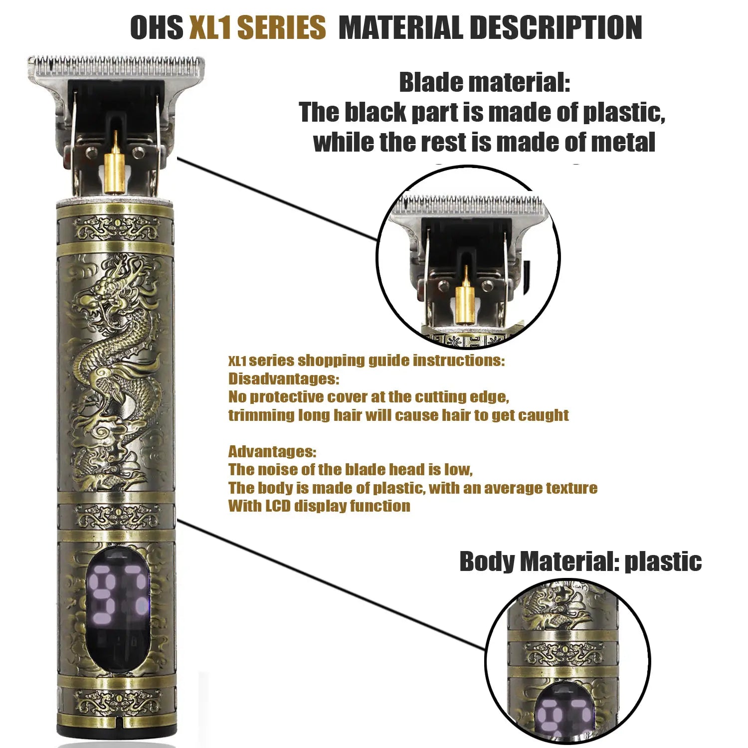 T9 Hair Clipper – 0mm Electric Beard & Body Hair Trimmer for Men