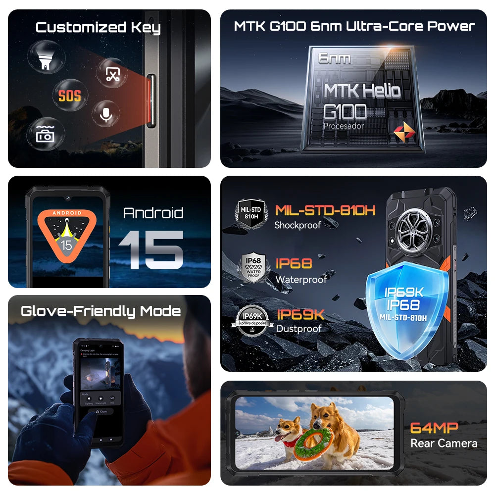 Cubot KingKong Power 5 Rugged Smartphone – 15300mAh, 120Hz