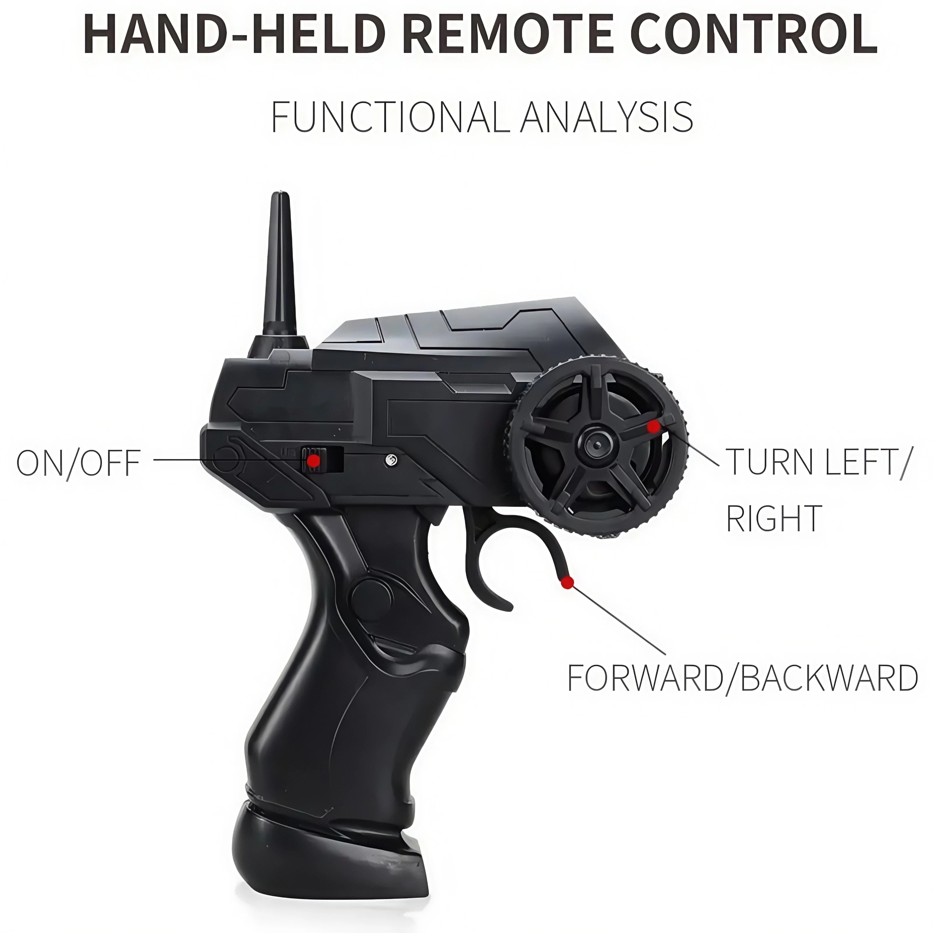 1:12 Scale RC Car With 6WD, 38CM In Length, 2.4Ghz Remote Control, Suitable For Crawling, Drifting And Off - Road, High - Speed