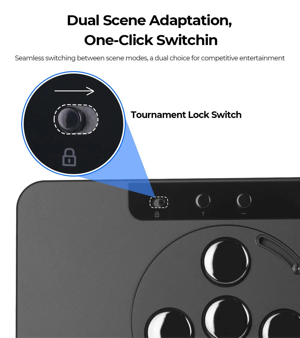 Haute42 HautePad X Leverless Fightstick – RGB Hitbox Controller