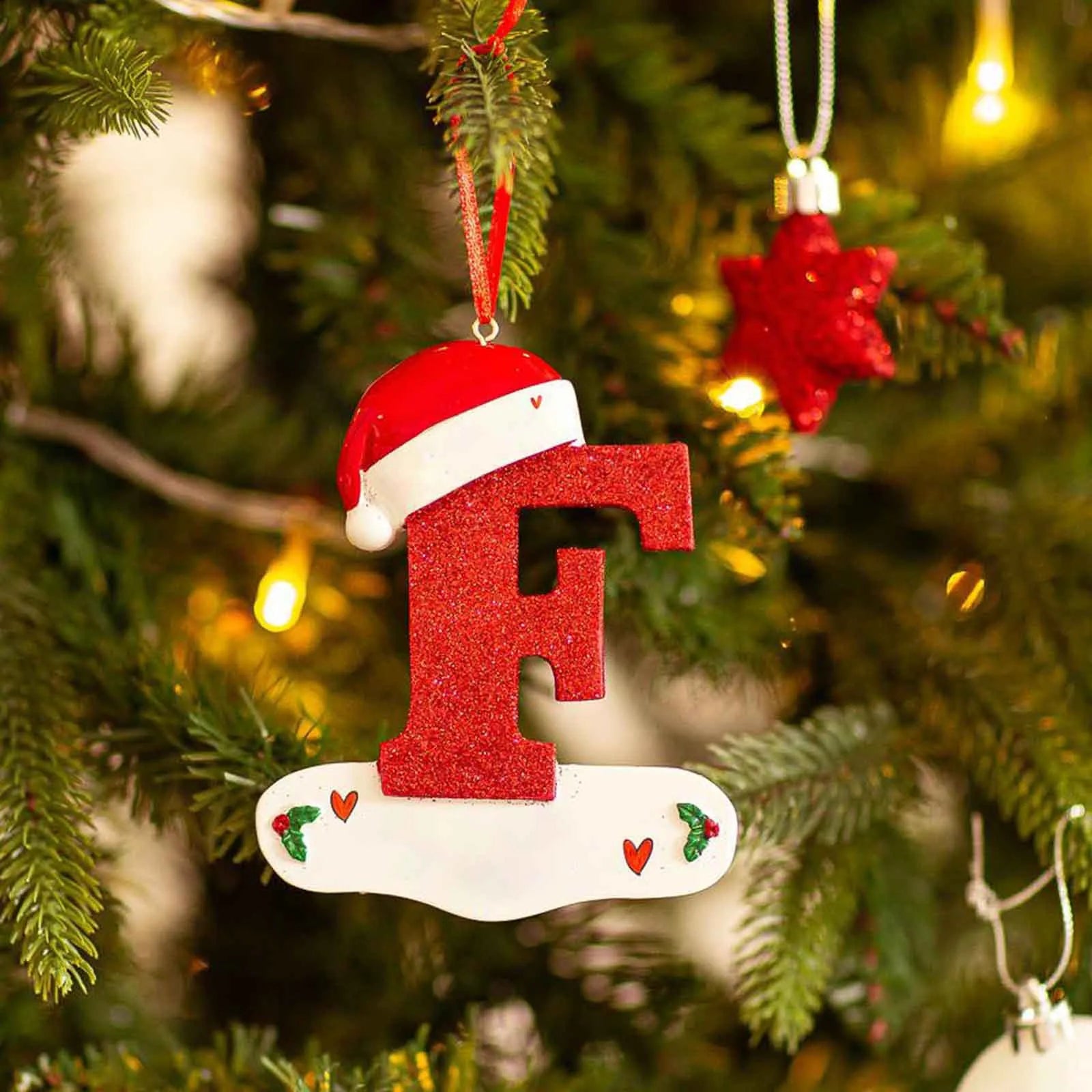 Christmas Letter Pendant Decorations – Acrylic DIY Xmas Ornaments
