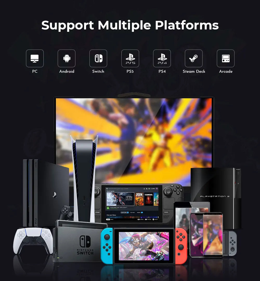 Haute42 HautePad X Leverless Fightstick – RGB Hitbox Controller