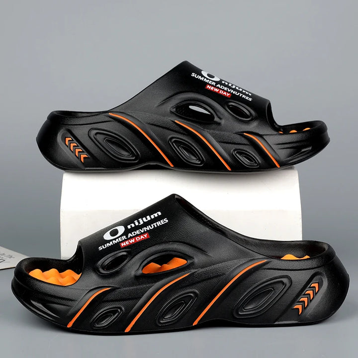 Men Summer Slippers High Quality EVA Sandals Soft Non Slip Platform Soft Slides Outdoor Beach Shoes Unisex Design Slippers