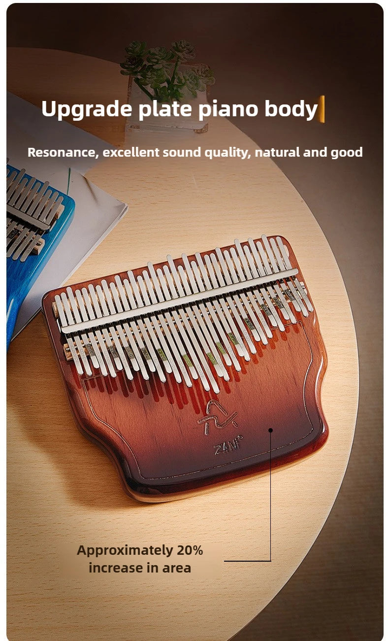 34-Tone Wooden Kalimba – Thumb Piano for Meditation & Healing