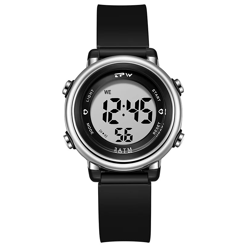 Waterproof Alarm Student Watches Boys Girls Lady Sport Watch Colorful Led Digital Wristwatches