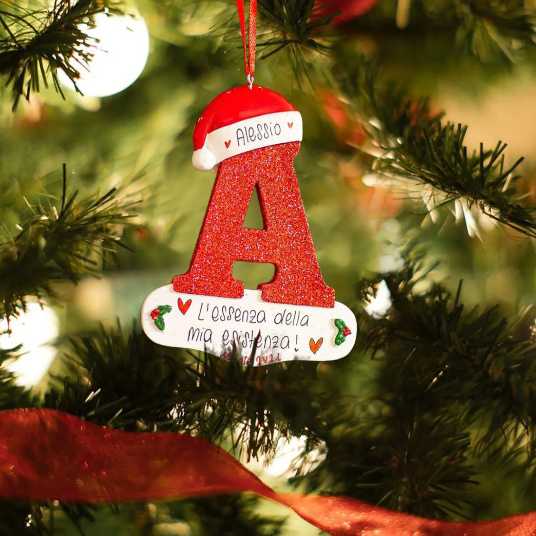 Christmas Letter Pendant Decorations – Acrylic DIY Xmas Ornaments