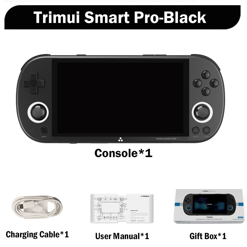 Trimui Smart Pro Handheld Console – 4.96" IPS Retro Emulator