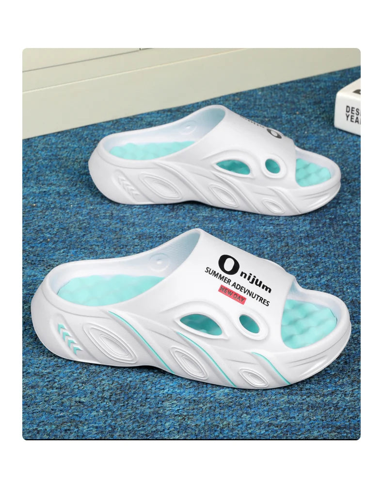 Men Summer Slippers High Quality EVA Sandals Soft Non Slip Platform Soft Slides Outdoor Beach Shoes Unisex Design Slippers