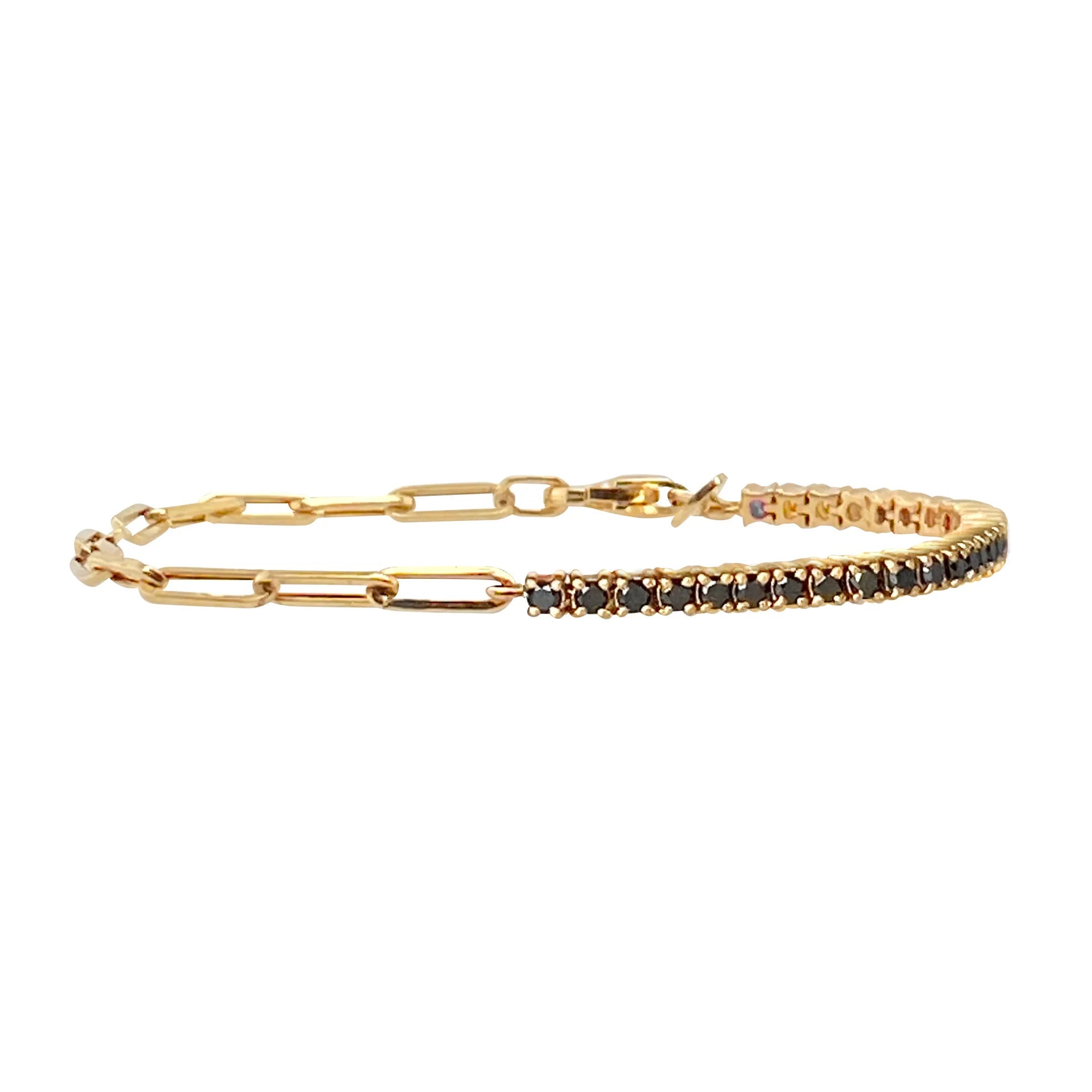 Luxury Cubic Zirconia Tennis Bracelet – Gold Chain for Women