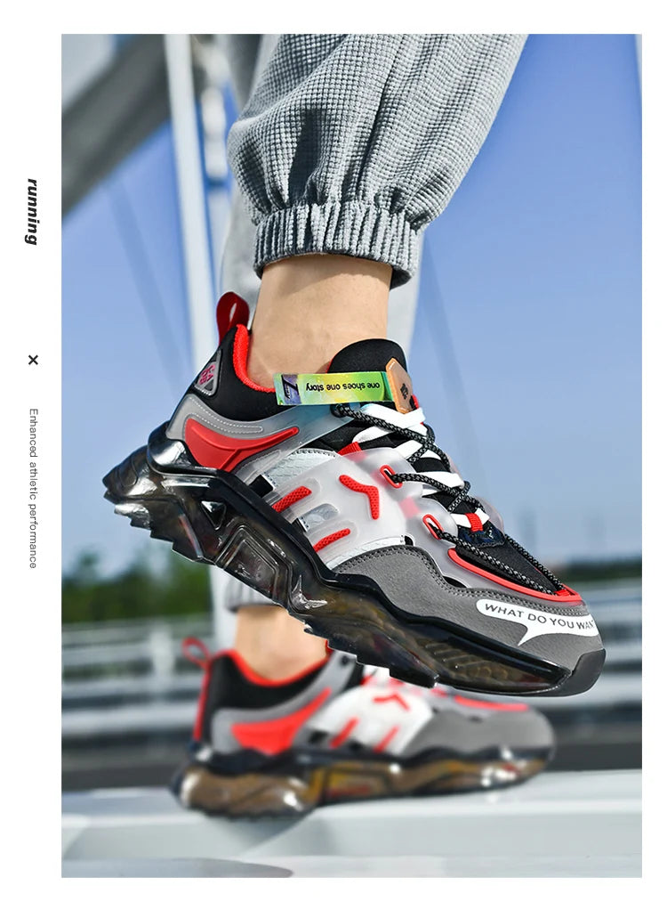 Men's Breathable Casual Sneakers Luxury Trainer Fashion Loafers Running Shoes - Comfortable Race Shoes for Male