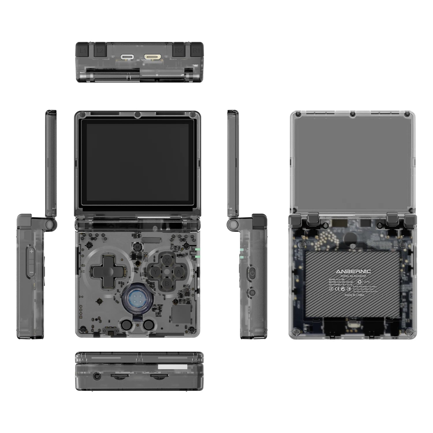 ANBERNIC RG35XXSP Flip Handheld – 3.5" IPS, WiFi & Bluetooth